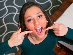 Sperma in mond, Sperma shot, Jurk, Likken, Moeder die ik wil neuken, Gezichtspunt, Strippen, Tieten likken