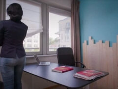 Grosse bite, Gros seins, Brunette brune, Tir de sperme, Hd, Bureau, De plein air