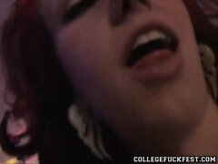 LMAOGFS - Whorish coed gives head at frat soiree (Diminutive Whorish)