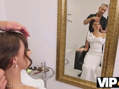 Brijd, Bruinharig, Bedriegen, Hardcore, Hd, Ruw, Verleid, Bruiloft