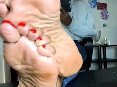 Amateur, Negro, Ébano, Fetiche de pies, Solo