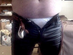 Pies, Jeans, Cuero, Lencería, Bragas, Pequeña, Sexo soft, Spandex