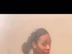 Culo, Culo grande, Tetas grandes, Ébano, Ducha, Solo, Camara web, Mojado