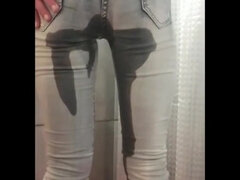 Smoking And Lick My High Heels Play With Shoe And Wetting My Jeans Full Video On Premium Model
