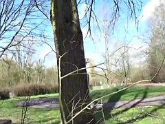 Grosser schwanz, Crossdresser, Dildo, Lingerie, Masturbation, Im freien, Öffentlich, Transfrau