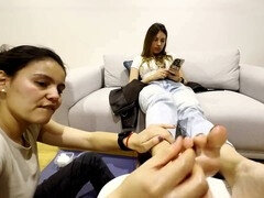 Women experience orgasms after a foot oil massage