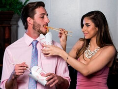 デカ尻, 茶髪の, 巨乳な, チン, バック, なめる, フェラする, ティーン