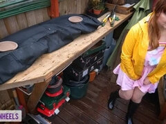 Anal, Bottes, Talons, Orgasme, De plein air, Caoutchouc, Pute, Tabou