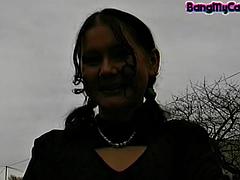 美女, デカパイ, フェラチオ, 茶髪の, 熟年, 淫乱熟女, アウトドア, オッパイの