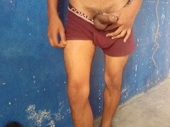 Indian guy enjoys solo action with Hindi audio