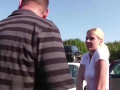 Rubia, Tetona, Estilo perrito, Alemán, Hd, Al aire libre, Adolescente, Tetas