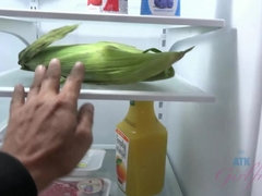 Amateur, Playa, Novia, Cocina, Pequeña, Público, Afeitado, Tetas