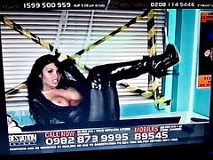 美女, デカパイ, 黒人, ブーツ, イギリス人, 茶髪の, 黒人, 一人