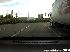 Blondine, Blasen, Auto, Tschechisch, Hd, Realität, Schreiend, Spanner