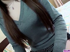Asiatique, Brunette brune, Femme couguar, Queue, Hd, Japonaise, Suçant, Sous la jupe