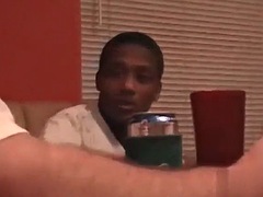 Enthousiasteling, Zwart, Zwart, Sperma in gezicht, Homo, Harig, Douche, Zuigen