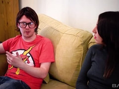 18 летние, Минет, Брюнетки, Семяизвержение, Сперма на лице, Реалити, Тату, Сиськи