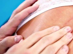 Coach massages and bangs big tits blonde