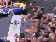 Wild Lake Party Teens Flashing Pussies For Strangers To Lick