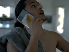 In den arsch, Grosser schwanz, Blasen, Schwarz, Schwul, Interrassisch, Muskel, Ablutschen