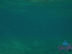 Leie, Bikini, Blondine, Fingern, Flashen, Nackt, Im freien, Titten