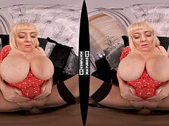 Dreidimensional, Blasen, Handjob, Reif, Milf, Realität