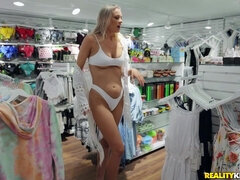 Addie Andrews Tempts with Sneaky Blonde Intrigue