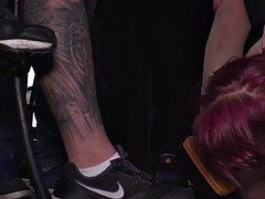 Öffentlich, Rotschopf, Schuhe