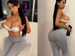 Cul, Brunette brune, Tir de sperme, Gorge profonde, Queue, Branlette thaïlandaise, Fille latino, Pov