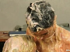 Food, Gloves, Kissing, Secretary, Wet