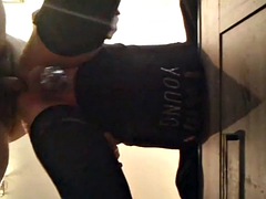 Cynthia sissy makes her husband cum in her mouth and pussy
