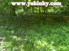 Amateur French Redhead Yukinky Caught Fucking in Forest - Hairy Big Ass Tattoo JOI Dildo Ride Exhibition