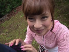 Amateur, Asiático, Mamada, Semen en la boca, Hd, Japonés, Al aire libre, Pov