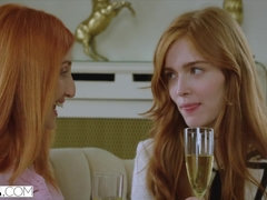 Blonde, Sucer une bite, Couple, Léchez, Chatte, Rousse roux, Lécher le sphincter, Nénés