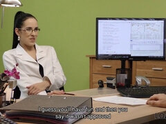 Kredit & Elis Dark get down and dirty in the office with a horny agent