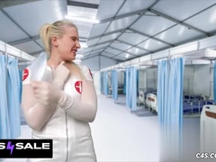 Arsch, Grosser arsch, Grosse titten, Blondine, Europäisch, Fetisch, Riesig, Krankenschwester