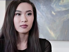 Asiatisch, Tussi, Fetisch, Handjob, Lingerie, Nylon, Büro, Titten