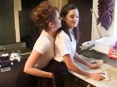 Fingern, Lesbisch, Lecken, Muschi, Jungendliche (18+), Spielzeuge, Vintage, Nass