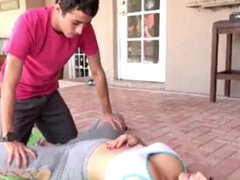 Dude Gets Caught Watching Cougar Stretch For Yoga Class Then Fucks Her