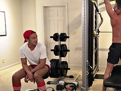 Anal, Blowjob, Daddy, Gay, Gym, Mature, Skinny
