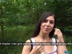 Arsch, Blasen, Braunhaarige, Hundestellung, Geld, Im freien, Pov, Jungendliche (18+)