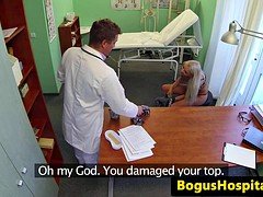 Cockhungry euro patient bent over and fucked