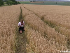 クラブ, ヨーロピアン, オナニー, アウトドア, 公共, 女子高生, 剃毛, 一人