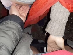 Couple, Lesbienne, Masturbation, Orgasme, De plein air, Chatte, Tatouage