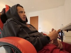 Enthousiasteling, Grote lul, Sperma shot, Homo, Alleen
