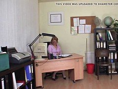 お婆さん, ハードコア, 熟年, オフィス