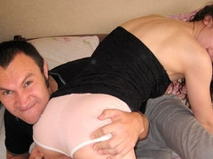 Arsch, Blasen, Braunhaarige, Betrug, Hundestellung, Handjob, Nackt, Titten