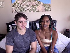 College, Cumshot, Ebony, Hd, Interracial, Muscle, Teen