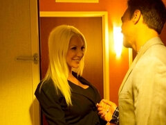 お尻, フェラチオ, 爸, チン, 手コキする, ホテル, 淫乱熟女, オッパイの