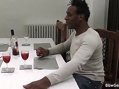 Wife leaves and he fucks blonde BBW